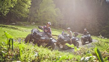 Quadtour durch den Glemmy Offroadpark in Viehhofen | © Glemmy Offroadpark