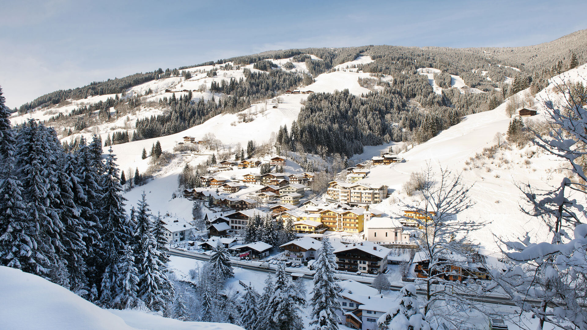 Viehhofen Ortschaft im Winter | © viehhofen.at